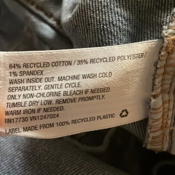 Wild Fable Button Fly Jeans Distressed Women Size 4 Ripped High Rise Blue - Picture 5 of 11